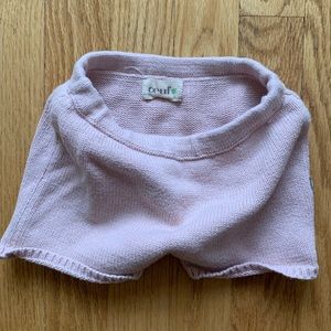 Knit pink oeuf shorts 12m (run small!)
